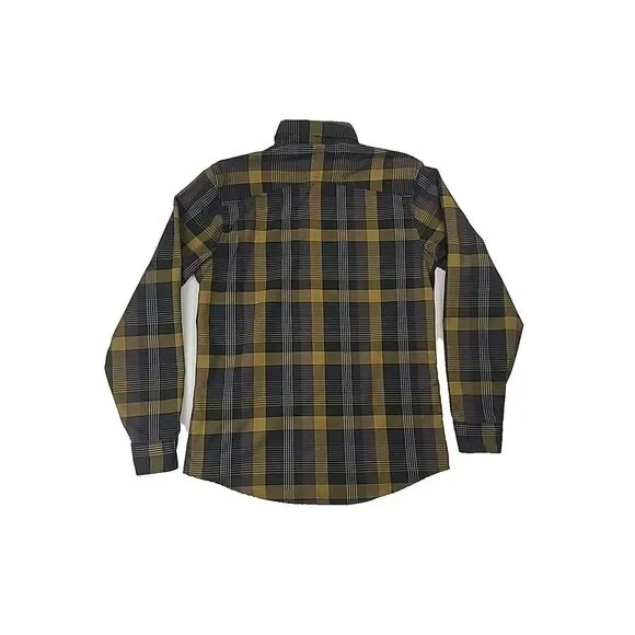 Flylow Handlebar Tech Flannel Men's Small Plaid Snap Button Shirt - Picture 2 of 8